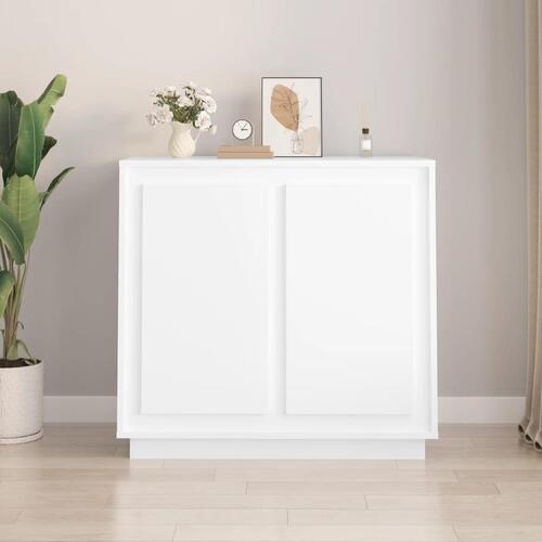 Skænk 80x34x75 cm konstrueret træ hvid