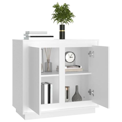 Skænk 80x34x75 cm konstrueret træ hvid