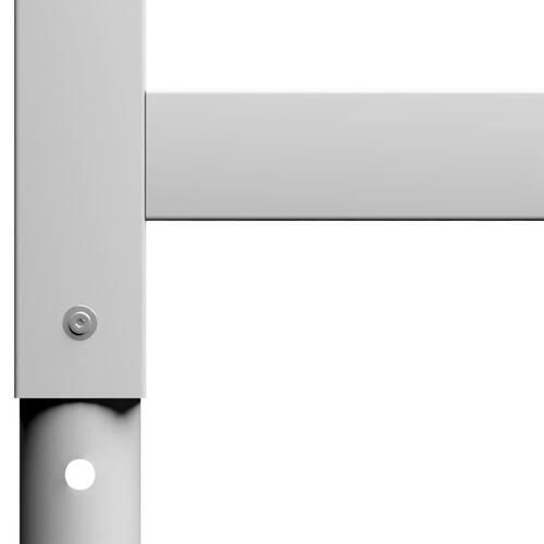 Stel til arbejdsbænk 2 stk. 85x(69-95,5) cm metal grå