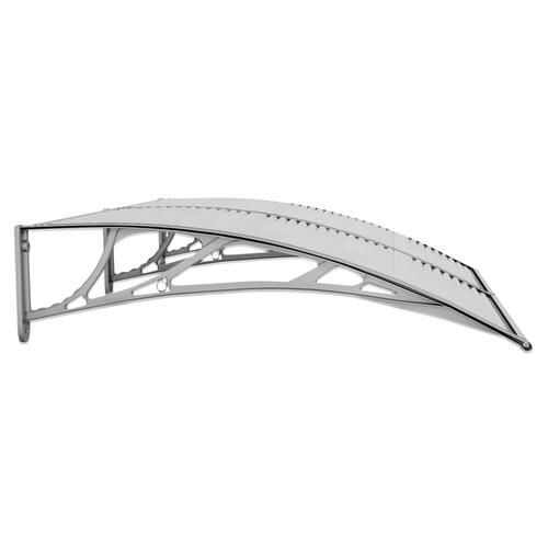 Dørbaldakin 150x100 cm polycarbonat grå