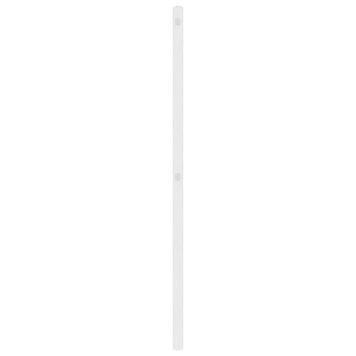 Sengegavl 90 cm metal hvid