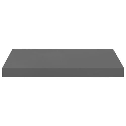 Væghylder 2 stk. 50x23x3,8 cm MDF grå højglans