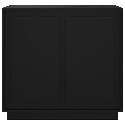 Skænk 80x34x75 cm konstrueret træ sort