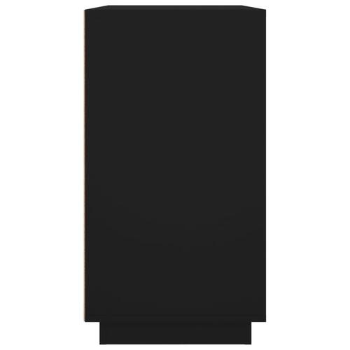 Skænk 80x34x75 cm konstrueret træ sort