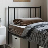Sengegavl 90 cm metal sort
