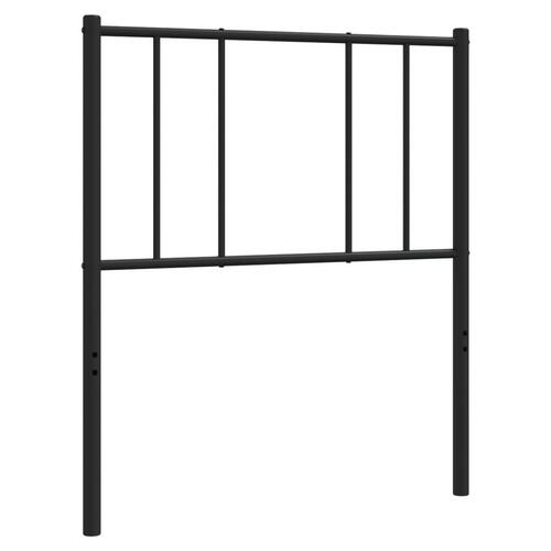 Sengegavl 90 cm metal sort