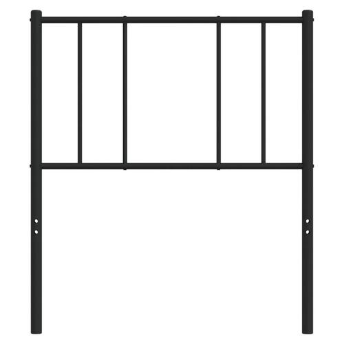 Sengegavl 90 cm metal sort