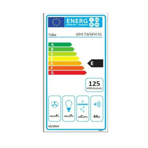 Konventions-emhætte Teka GFH 55 55 cm 329 m3/h 69 dB 215W Sølvfarvet Stål