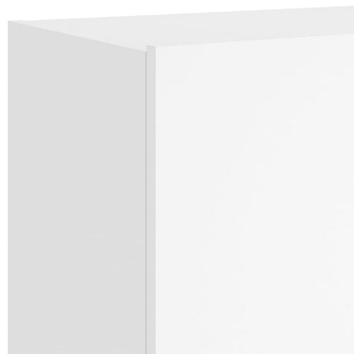 Væghængt tv-bord med LED-lys 60x35x41 hvid