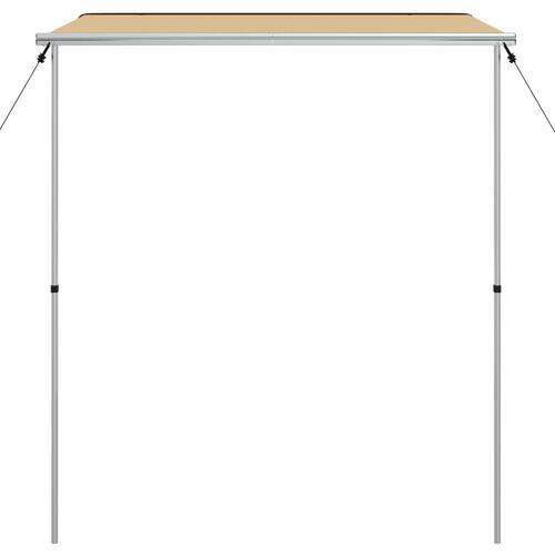 Solsejl til campingvogn 1,8x2x2,15 m beige