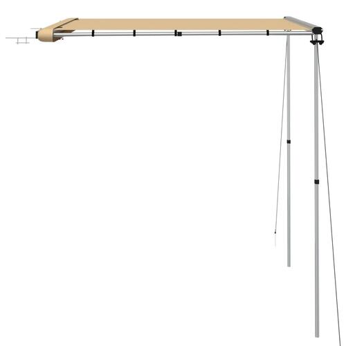 Solsejl til campingvogn 1,8x2x2,15 m beige