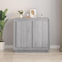 Skænk 80x34x75 cm konstrueret træ grå sonoma-eg