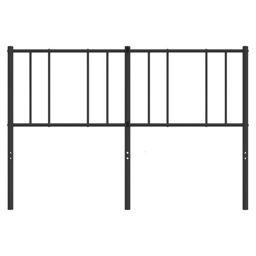 Sengegavl 160 cm metal sort