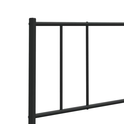 Sengegavl 160 cm metal sort