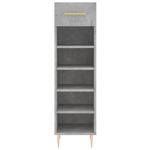 Skoreol 30x35x105 cm konstrueret træ betongrå