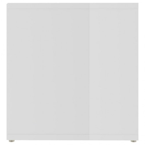 Tv-skab 72x35x36,5 cm konstrueret træ hvid højglans