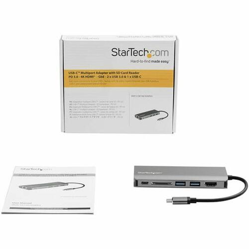 Docking-station Startech DKT30CSDHPD3 4K Ultra HD Grå