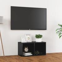 Tv-skab 72x35x36,5 cm konstrueret træ grå højglans