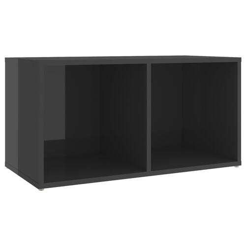 Tv-skab 72x35x36,5 cm konstrueret træ grå højglans