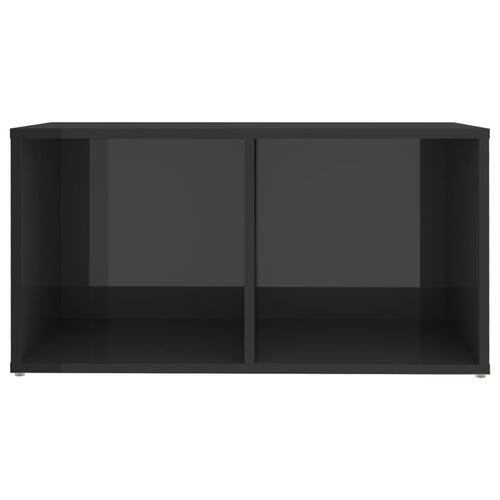 Tv-skab 72x35x36,5 cm konstrueret træ grå højglans