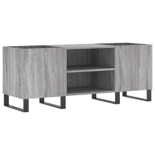 Vinylskab 121x38x48 cm konstrueret træ grå sonoma-eg