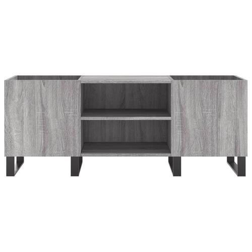 Vinylskab 121x38x48 cm konstrueret træ grå sonoma-eg