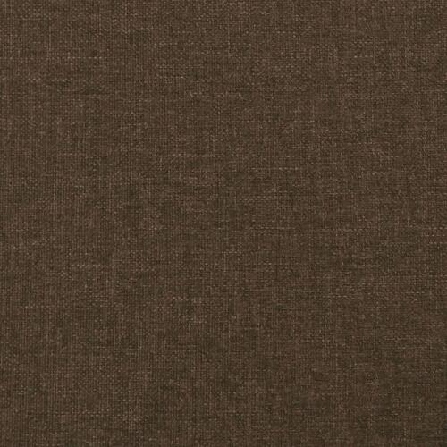 Sengegavl med kanter 103x16x78/88 cm stof mørkebrun