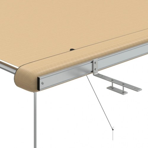 Markise til campingvogn/autocamper 2 × 2,5 × 2,15 m - beige
