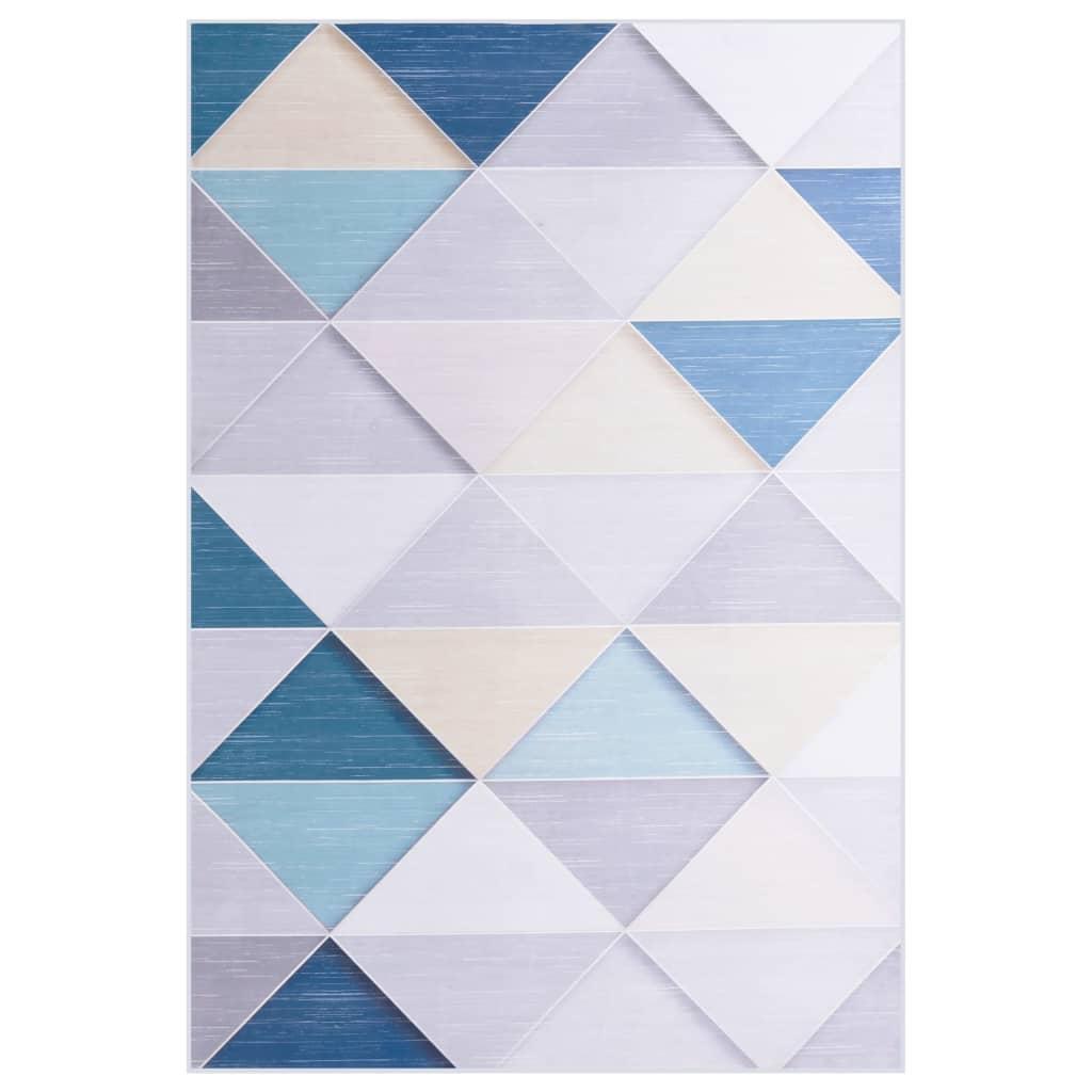 Gulvtæppe med tryk 140x200 cm stof flerfarvet