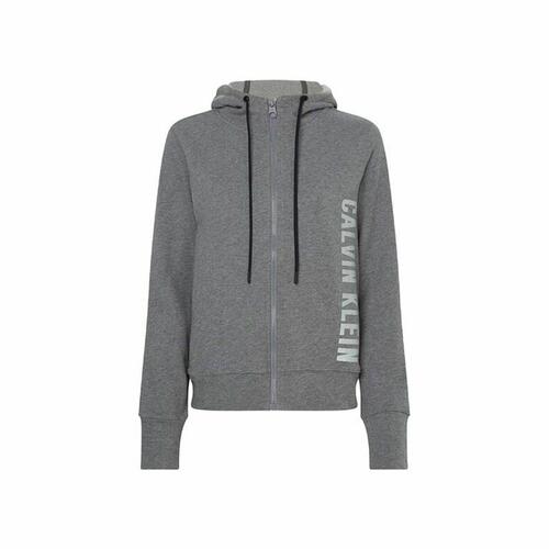 Sportsjakke til damer Calvin Klein Full Zip Mørkegrå L