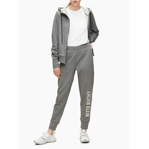 Sportsjakke til damer Calvin Klein Full Zip Mørkegrå L