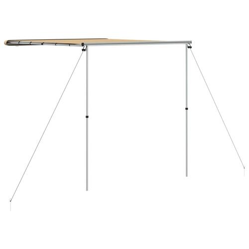 Solsejl til campingvogn 2,4x2,5x2,15 m beige