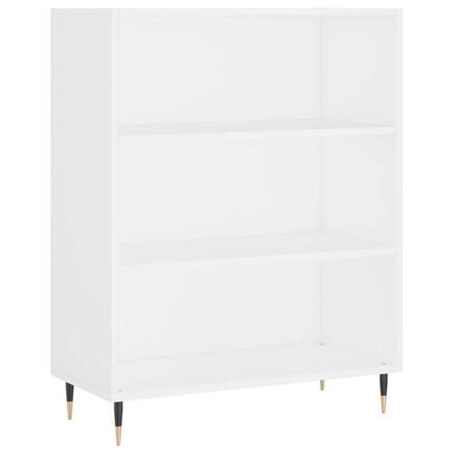 Højskab 69,5x34x180 cm konstrueret træ hvid