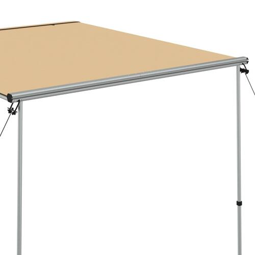 Solsejl til campingvogn 2,4x2,5x2,15 m beige