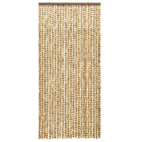 Insektgardin 90x220 cm chenille beige og brun
