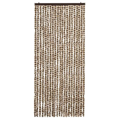 Insektgardin 90x220 cm chenille beige og brun