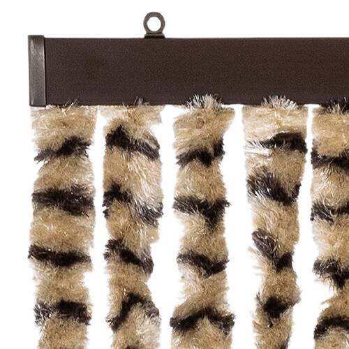 Insektgardin 90x220 cm chenille beige og brun
