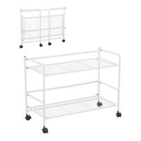 Hylder Confortime Hvid Jern Foldbar Med hjul (67 x 30 x 44,8 cm)