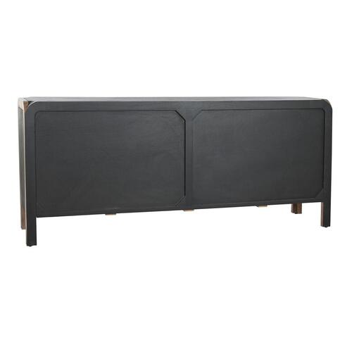 Skænk 177 x 38 x 75 cm Natur Sort Træ