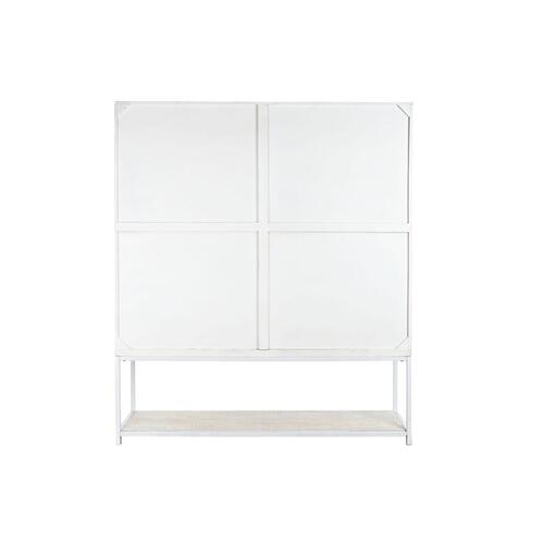 Hylder Hvid Sort Metal Mangotræ 170 x 45 x 200 cm