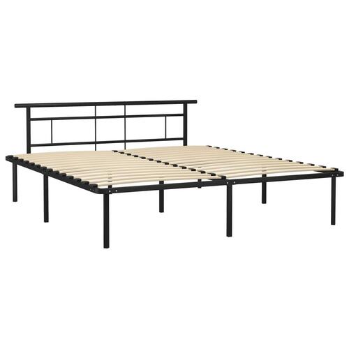 Sengestel 180x200 cm metal sort