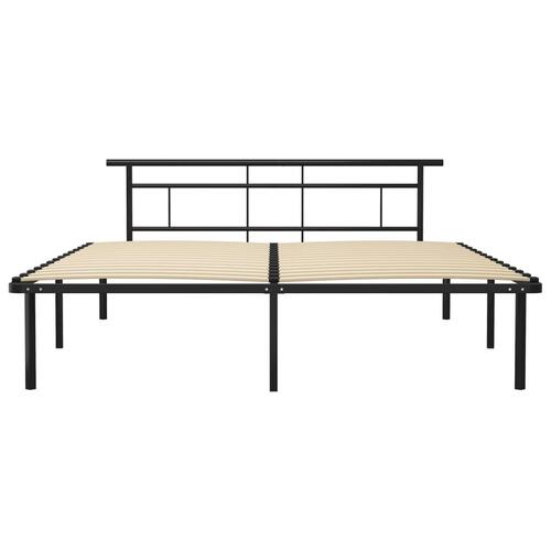 Sengestel 180x200 cm metal sort