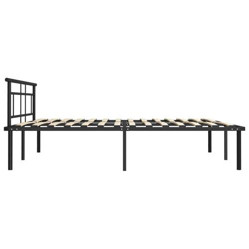 Sengestel 180x200 cm metal sort