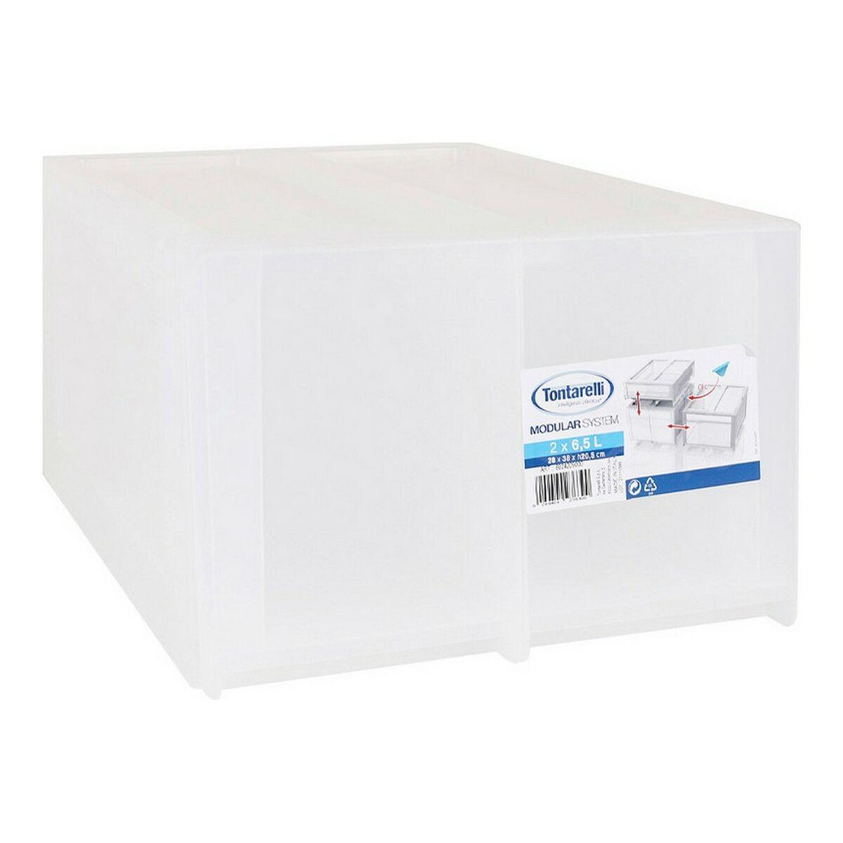 Tontarelli Modular opbevaringsboks - hvid, 29 × 38 × 20,5 cm