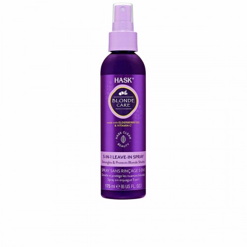 Hårspray HASK Blonde Care Anti-krus 5-i-1, farve‑neutraliserende 175 ml