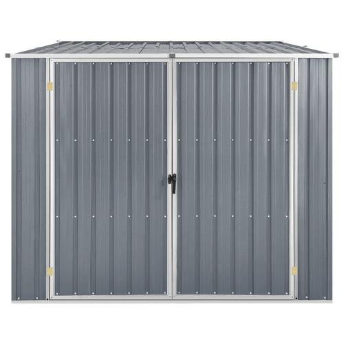 Haveskur 195x198x159 cm galvaniseret stål grå