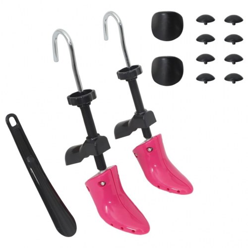 Skotræer med skohorn str. 34-40 plast pink