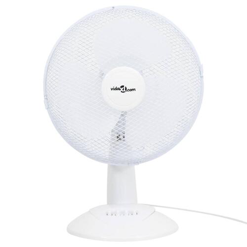 Bordventilator 30 cm 3 hastigheder 40W hvid