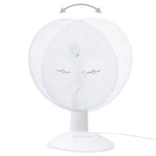 Bordventilator 30 cm 3 hastigheder 40W hvid