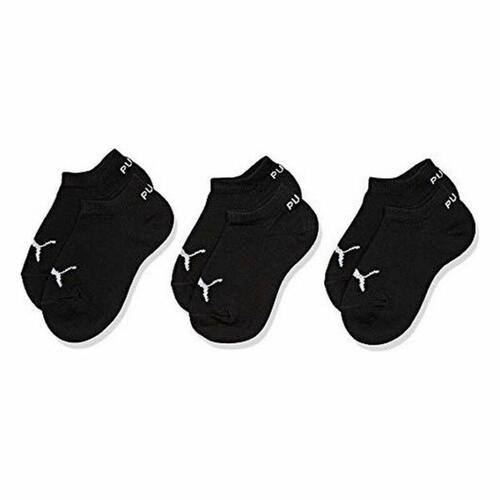Sport ankelstrømper Puma Kids Quarter CDT 3 par Sort 23-26